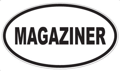 MAGAZINER - Oval Sticker