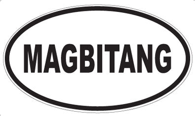 MAGBITANG - Oval Magnet