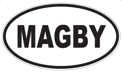 MAGBY - Oval Magnet