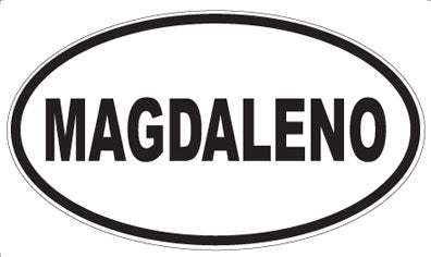 MAGDALENO - Oval Sticker