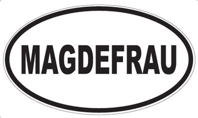 MAGDEFRAU - Oval Magnet
