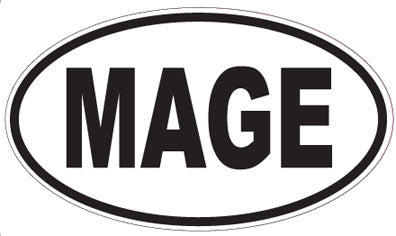 MAGE - Oval Sticker