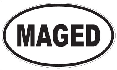 MAGED - Oval Sticker