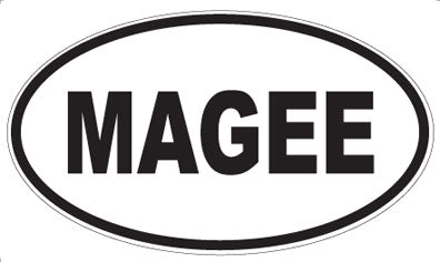 MAGEE - Oval Sticker