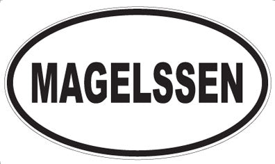 MAGELSSEN - Oval Sticker