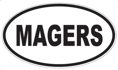 MAGERS - Oval Sticker