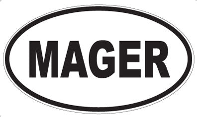 MAGER - Oval Magnet