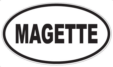 MAGETTE - Oval Sticker