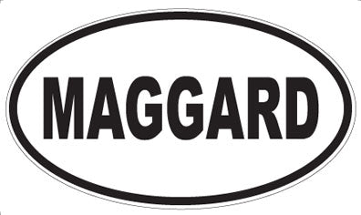 MAGGARD - Oval Magnet