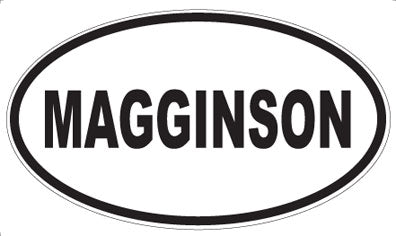 MAGGINSON - Oval Sticker