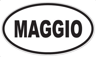 MAGGIO - Oval Sticker