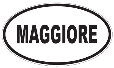 MAGGIORE - Oval Magnet