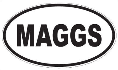 MAGGS - Oval Magnet