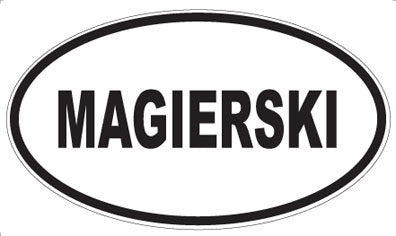 MAGIERSKI - Oval Magnet