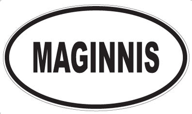 MAGINNIS - Oval Magnet