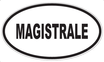 MAGISTRALE - Oval Sticker