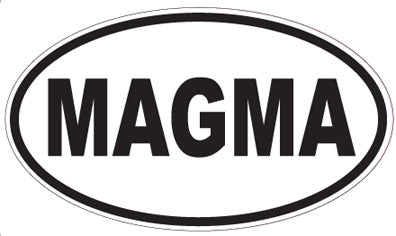 MAGMA - Oval Sticker