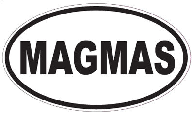 MAGMAS - Oval Sticker