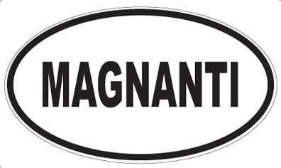 MAGNANTI - Oval Sticker