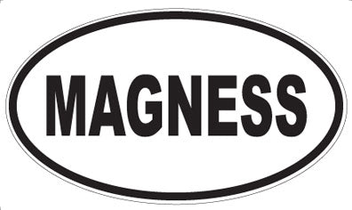 MAGNESS - Oval Sticker