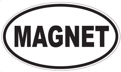 MAGNET - Oval Sticker
