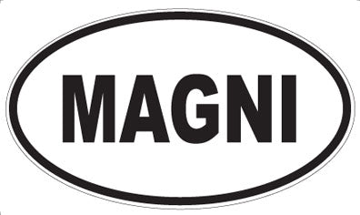 MAGNI - Oval Sticker