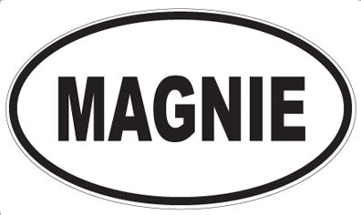 MAGNIE - Oval Sticker