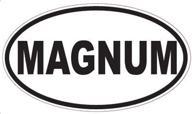MAGNUM - Oval Sticker
