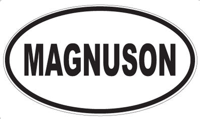 MAGNUSON - Oval Magnet