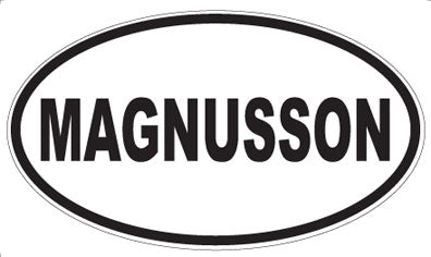 MAGNUSSON - Oval Magnet