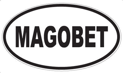 MAGOBET - Oval Sticker