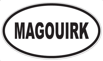 MAGOUIRK - Oval Magnet