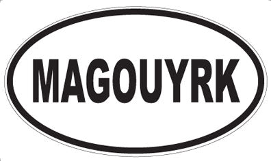 MAGOUYRK - Oval Sticker