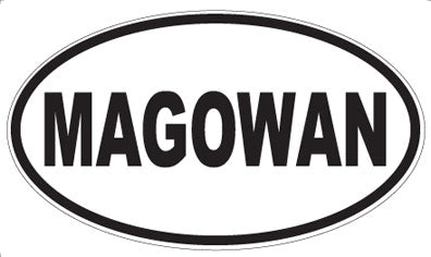 MAGOWAN - Oval Sticker