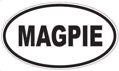 MAGPIE - Oval Sticker