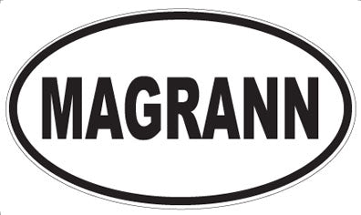 MAGRANN - Oval Sticker