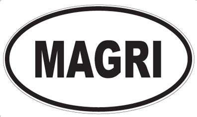 MAGRI - Oval Sticker