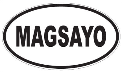 MAGSAYO - Oval Sticker