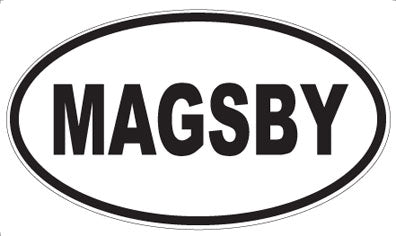 MAGSBY - Oval Magnet