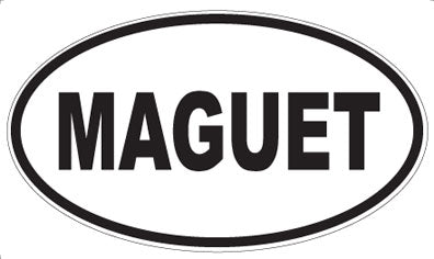 MAGUET - Oval Sticker