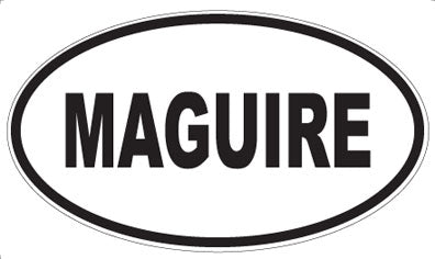 MAGUIRE - Oval Magnet