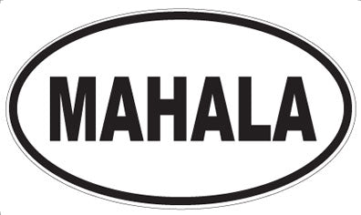 MAHALA - Oval Magnet