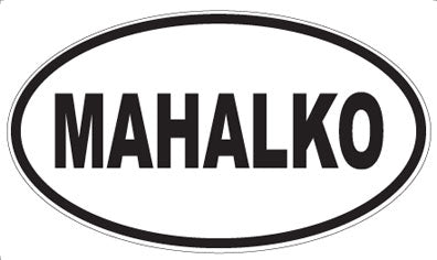 MAHALKO - Oval Magnet