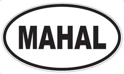 MAHAL - Oval Magnet