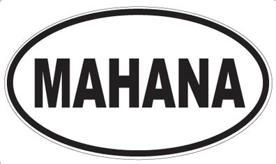 MAHANA - Oval Magnet