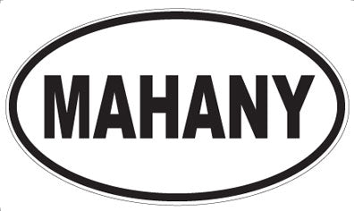 MAHANY - Oval Sticker