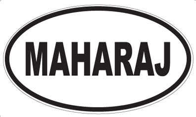 MAHARAJ - Oval Sticker