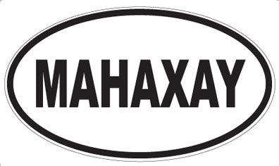 MAHAXAY - Oval Sticker