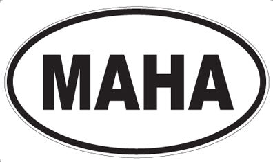 MAHA - Oval Magnet