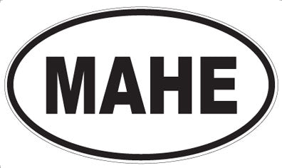 MAHE - Oval Sticker